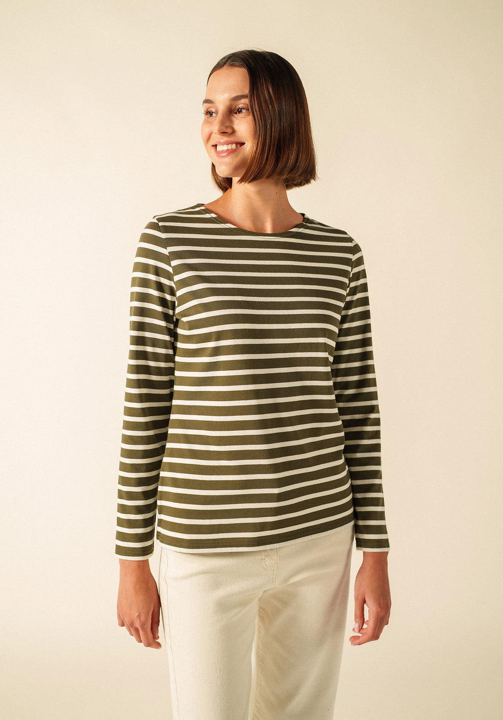 Camiseta marinera Minquidame (LAND/ECRU)