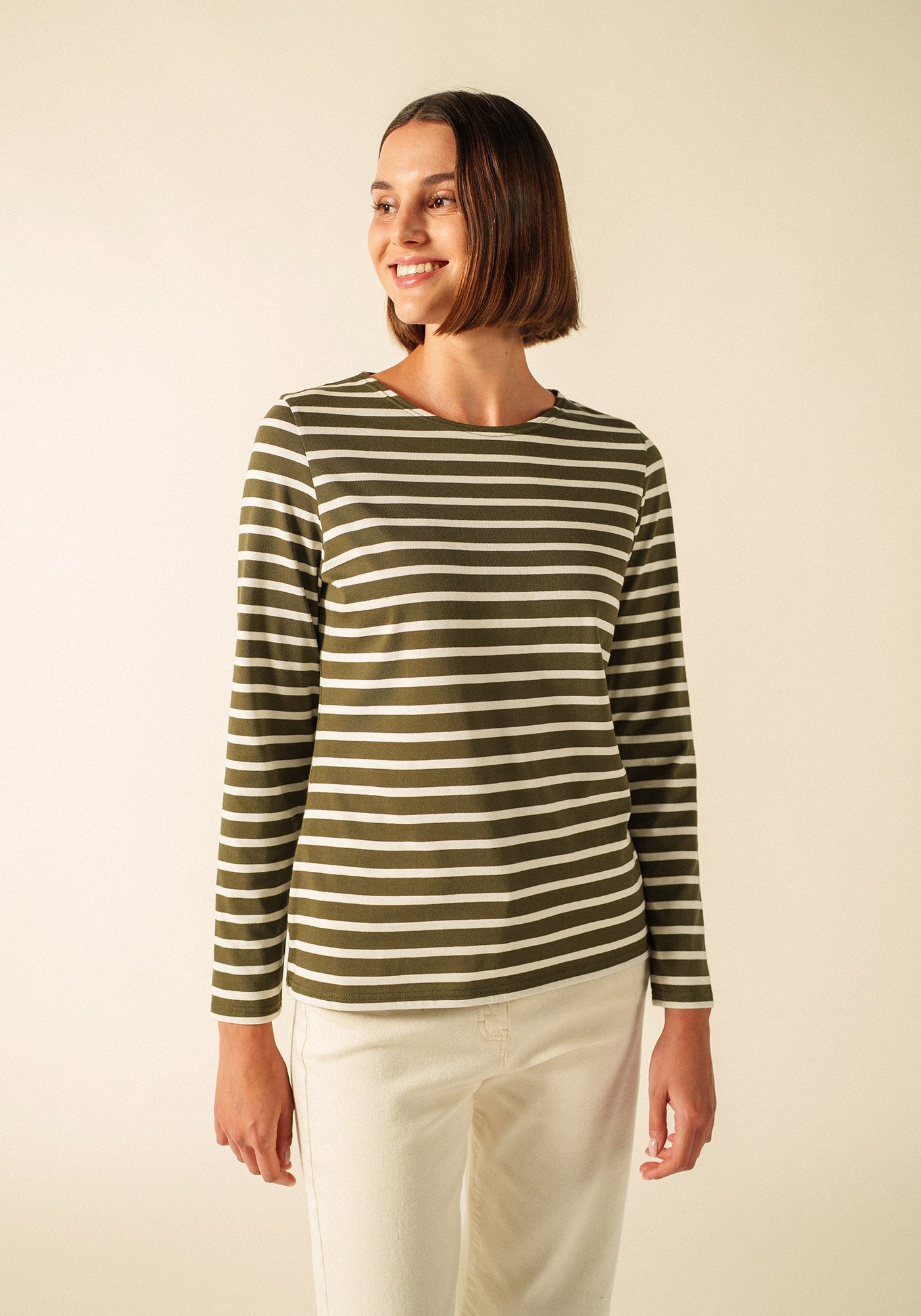 Camiseta marinera Minquidame (LAND/ECRU)