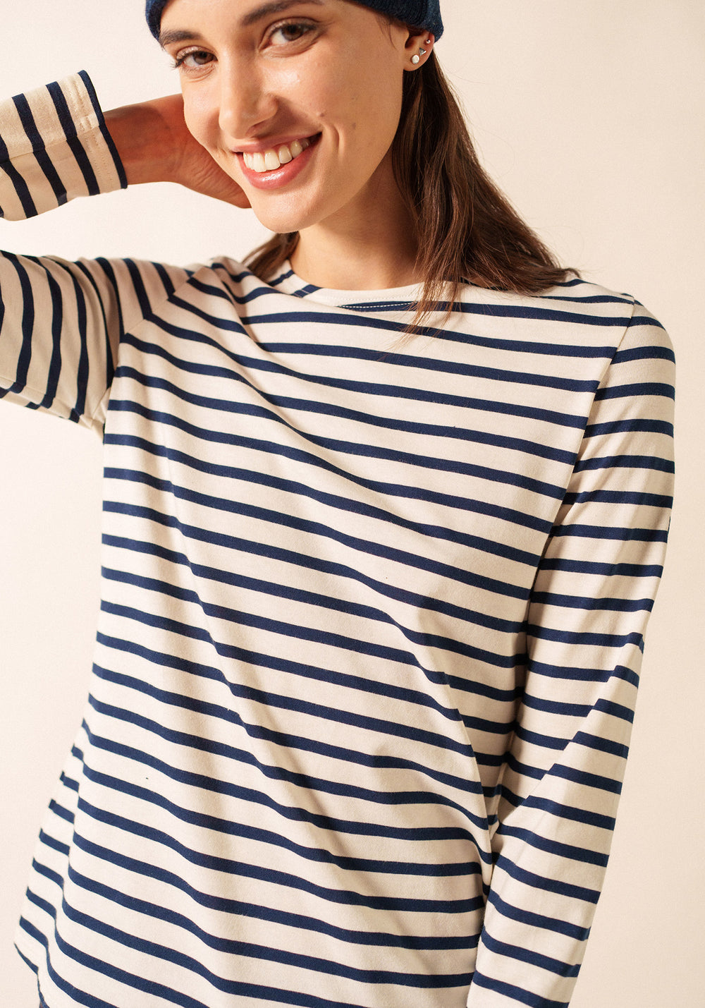 Minquidame Breton shirt (ECRU/MARINE)
