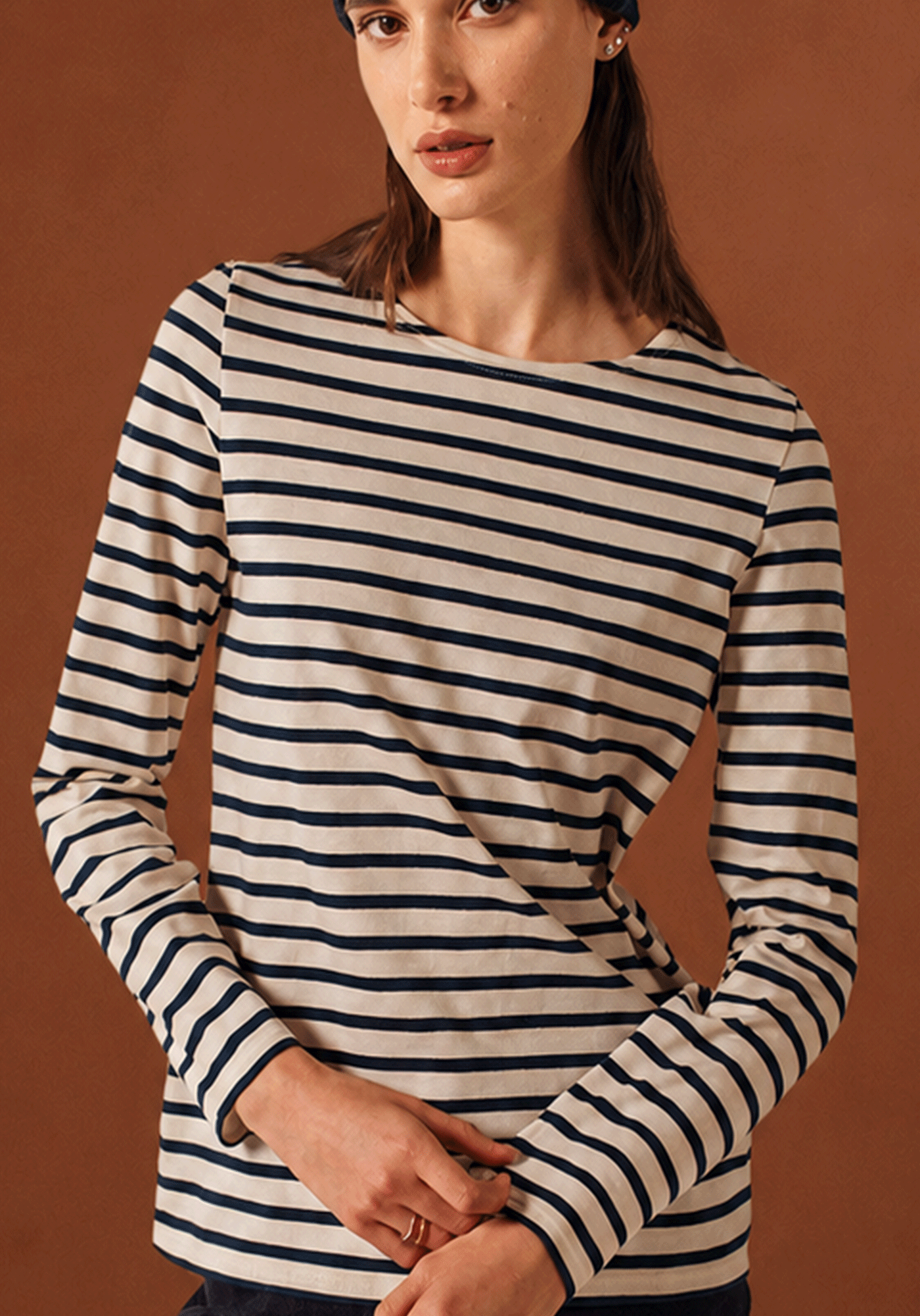 Minquidame Breton shirt (ECRU/MARINE)