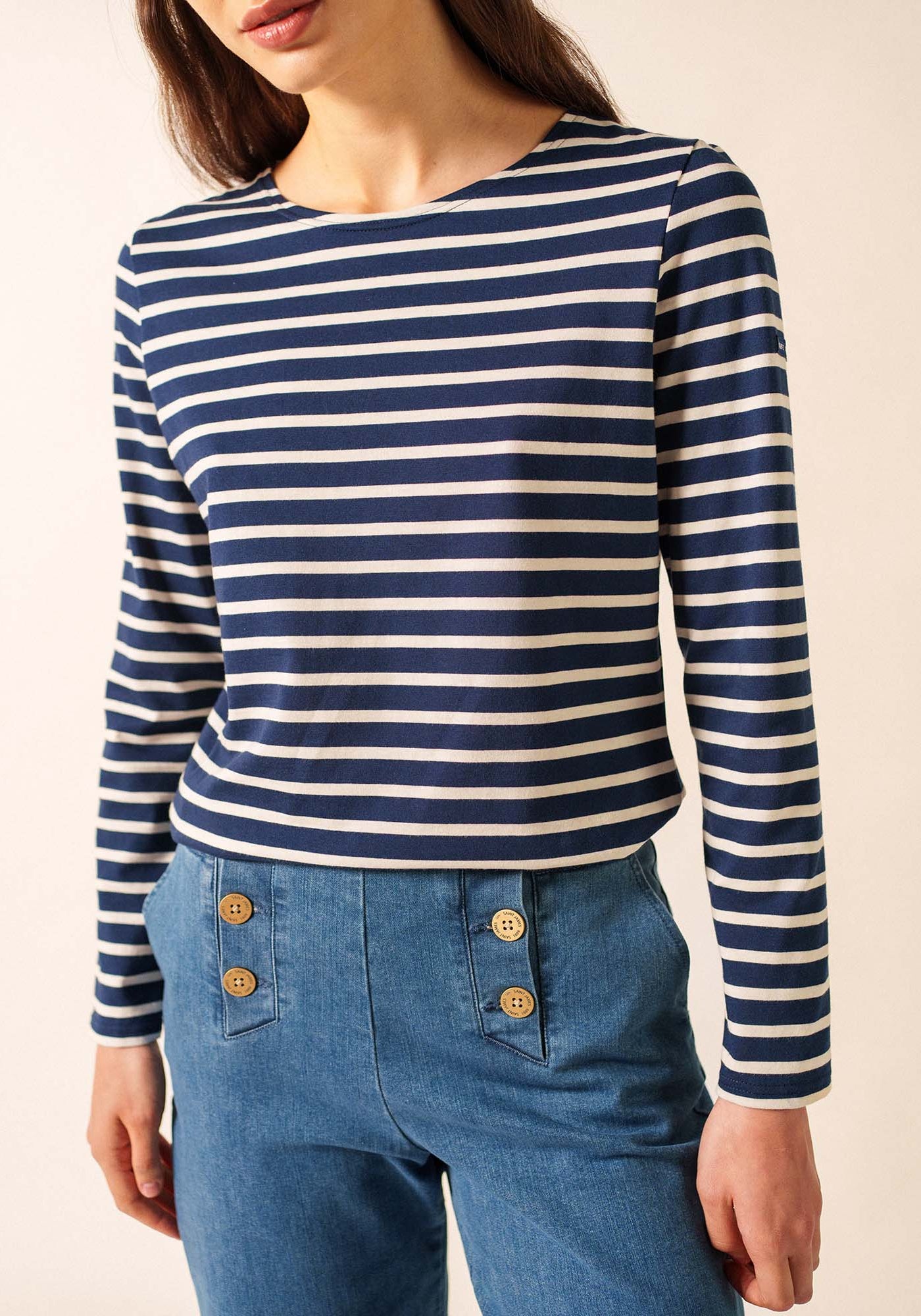 Minquidame Breton shirt (MARINE/ECRU)