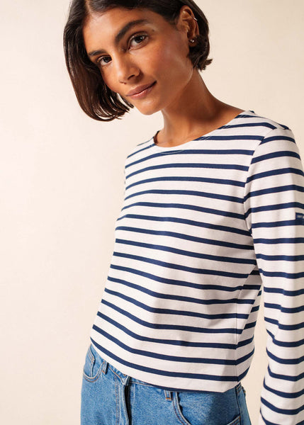 Minquidame striped sailor shirt regular fit, in light cotton