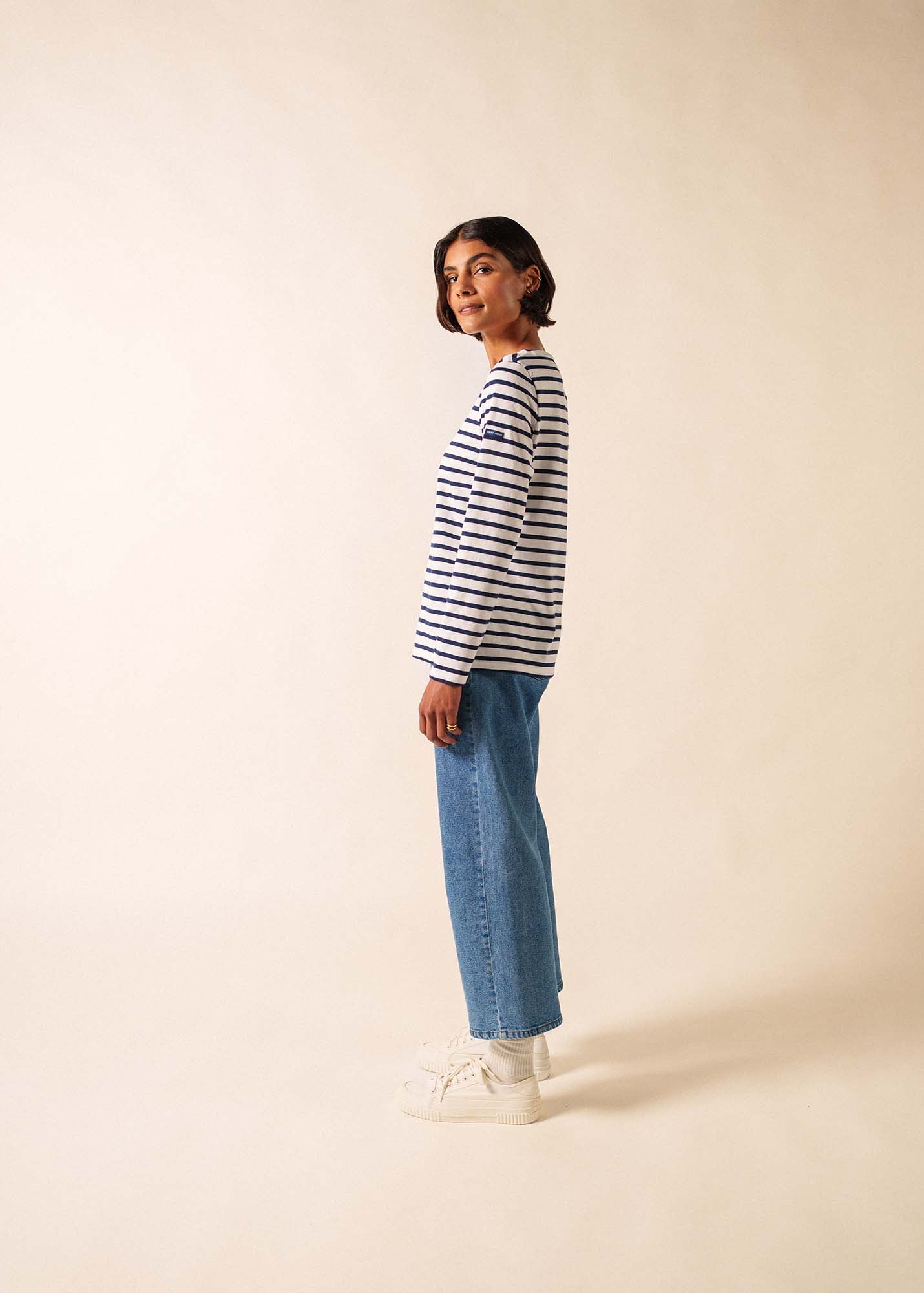 Minquidame striped sailor shirt regular fit, in light cotton