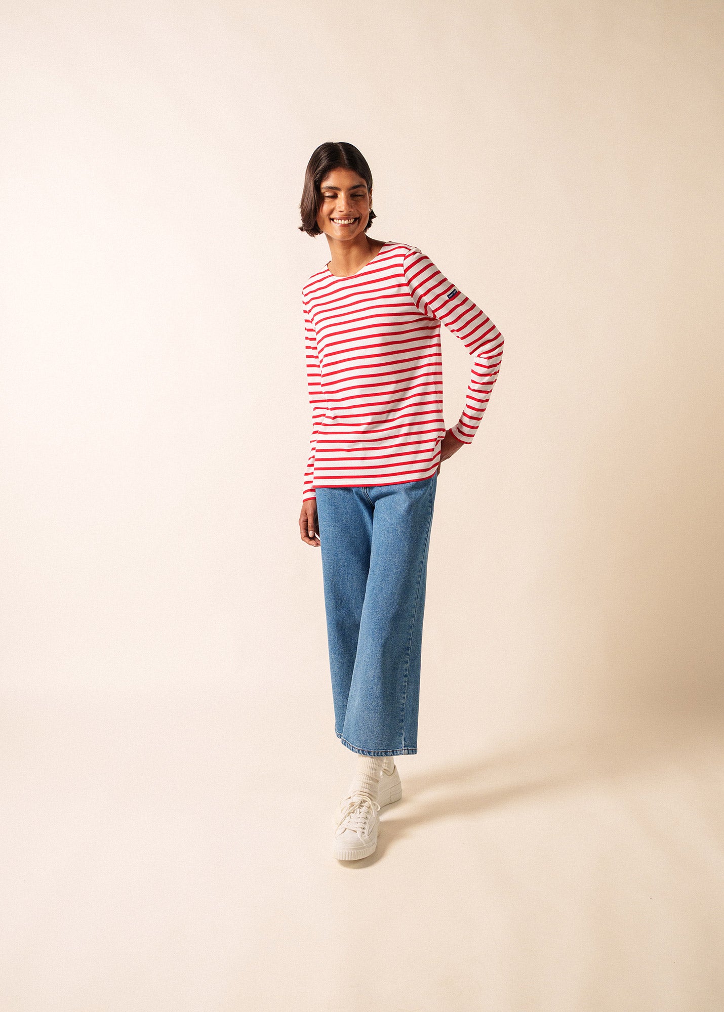 Minquidame striped sailor shirt regular fit, in light cotton