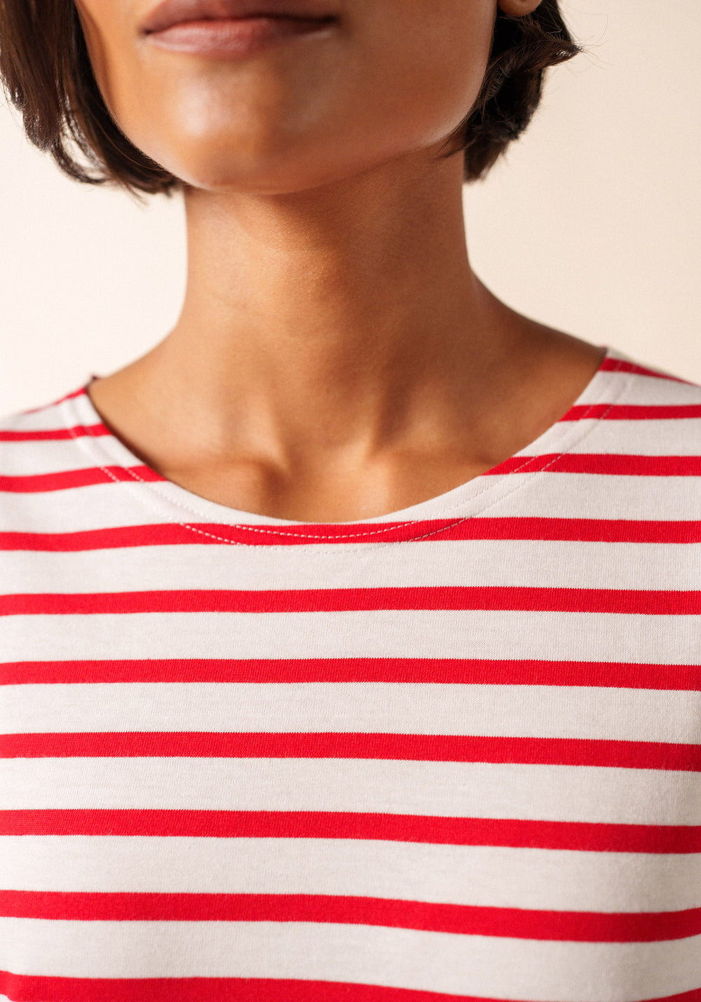 Minquidame Breton shirt (NEIGE/TULIPE)