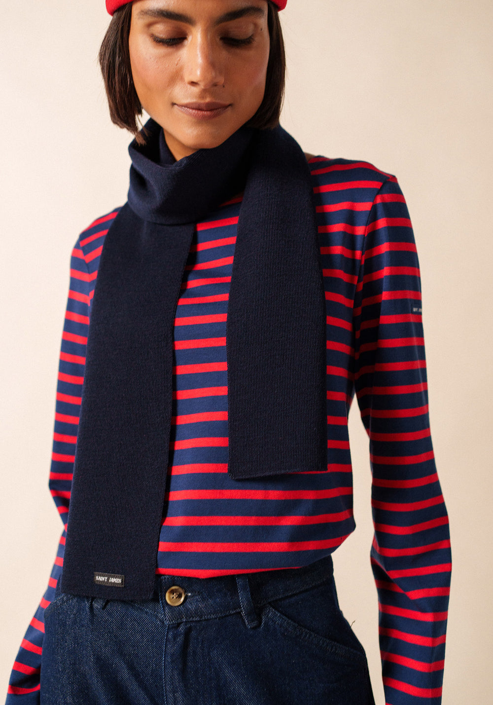 Plain scarf (MARINE)