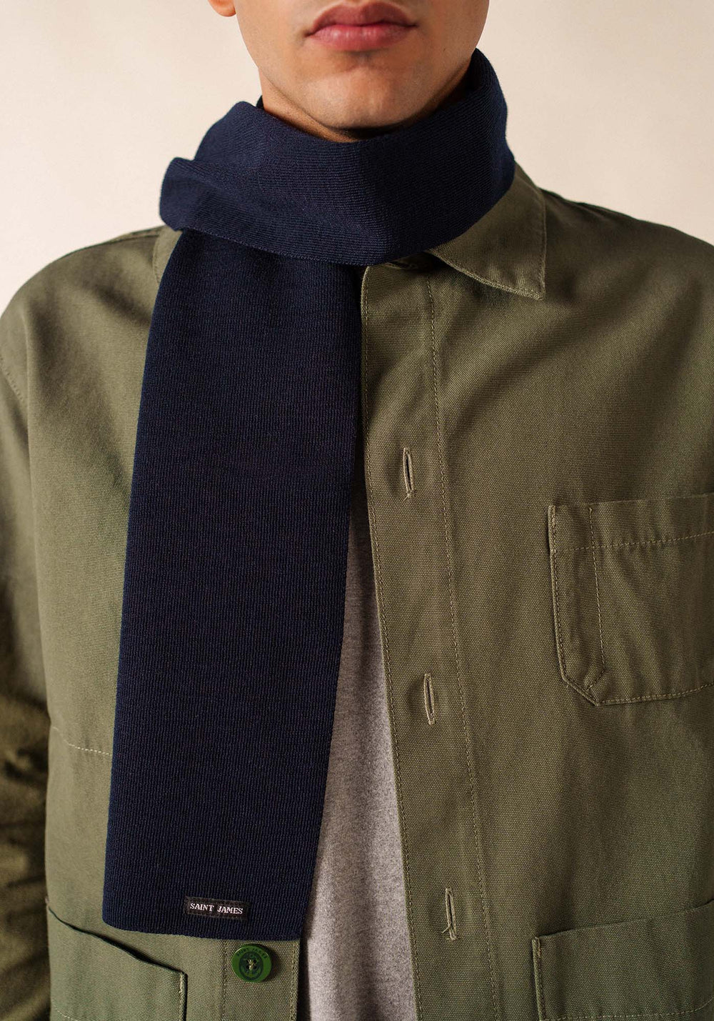 Plain scarf (MARINE)
