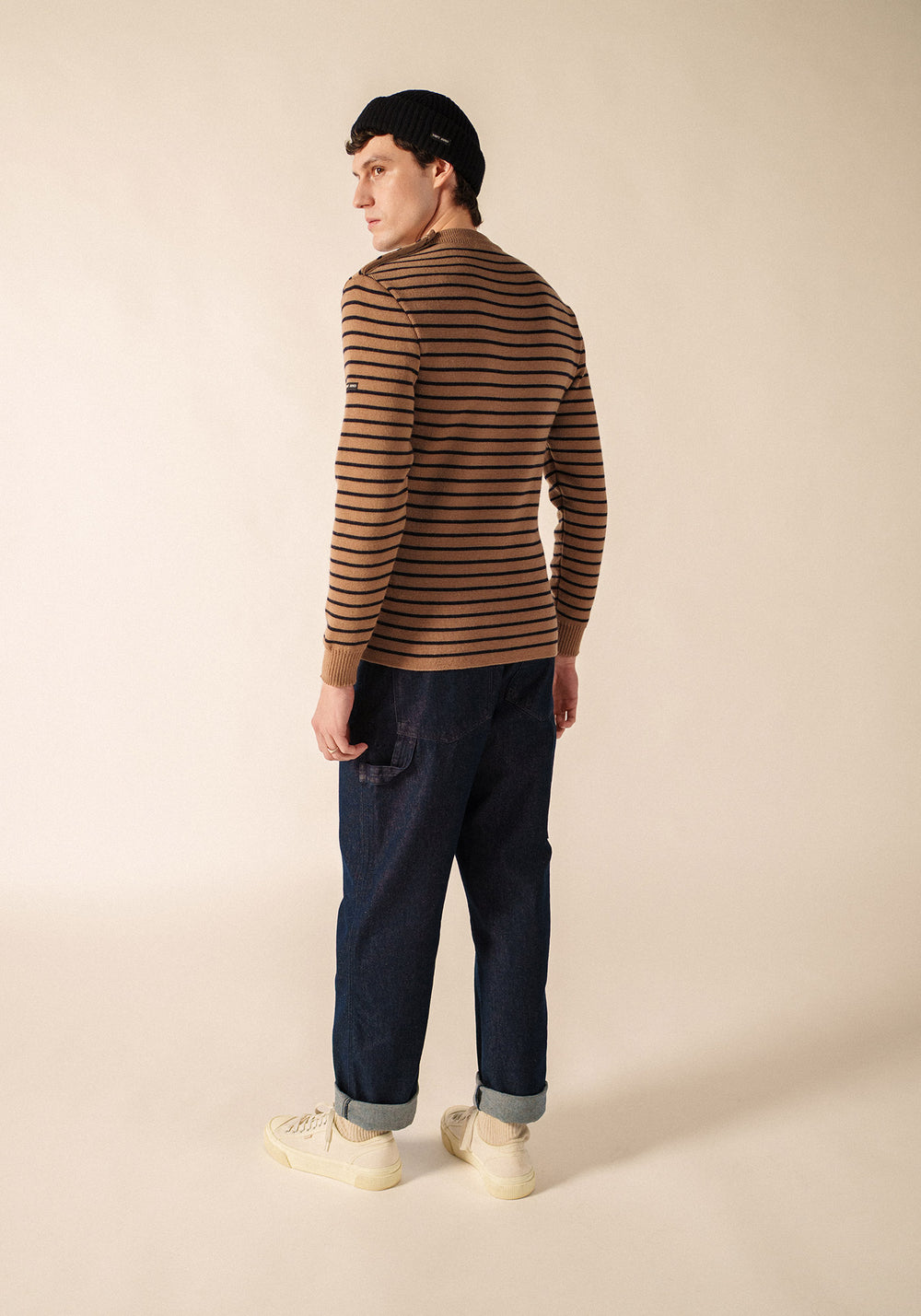 Matelot sailor jumper (BEIGE FONCE/MARINE)