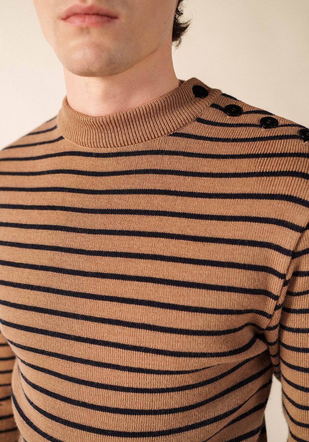 Matelot sailor jumper (BEIGE FONCE/MARINE)
