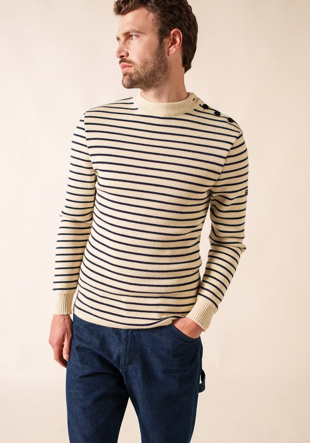 Matelot sailor jumper (ECRU/MARINE)