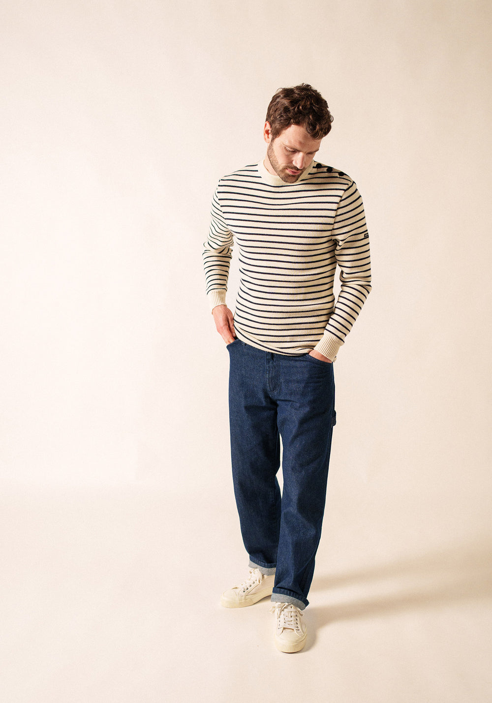 Matelot sailor jumper (ECRU/MARINE)