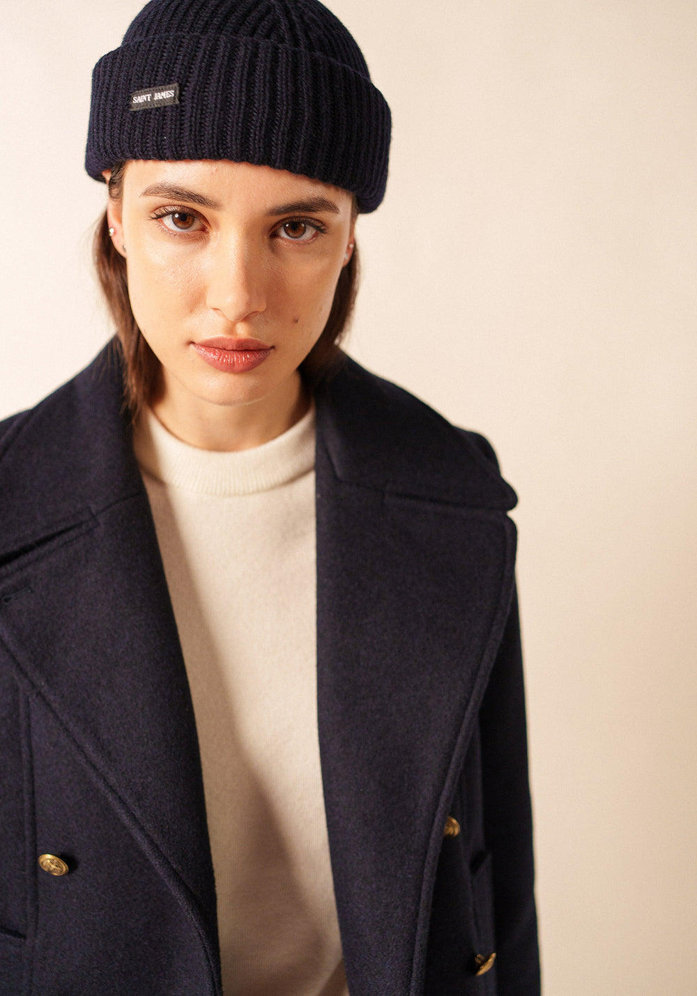 Miki Maille beanie (NAVY)