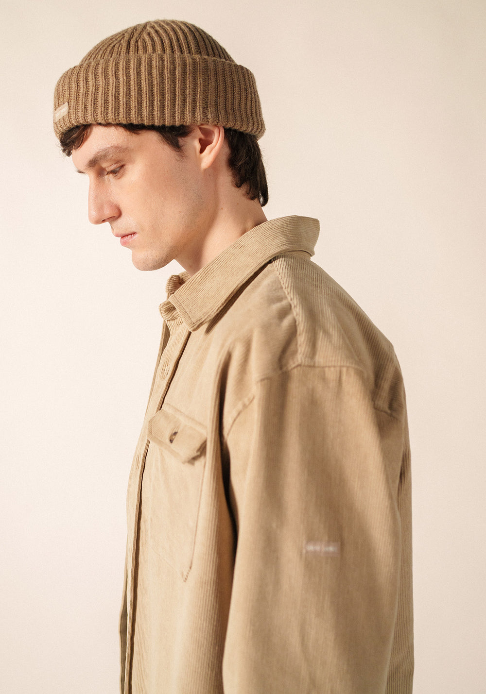 Miki Maille beanie (BEIGE FONCE)