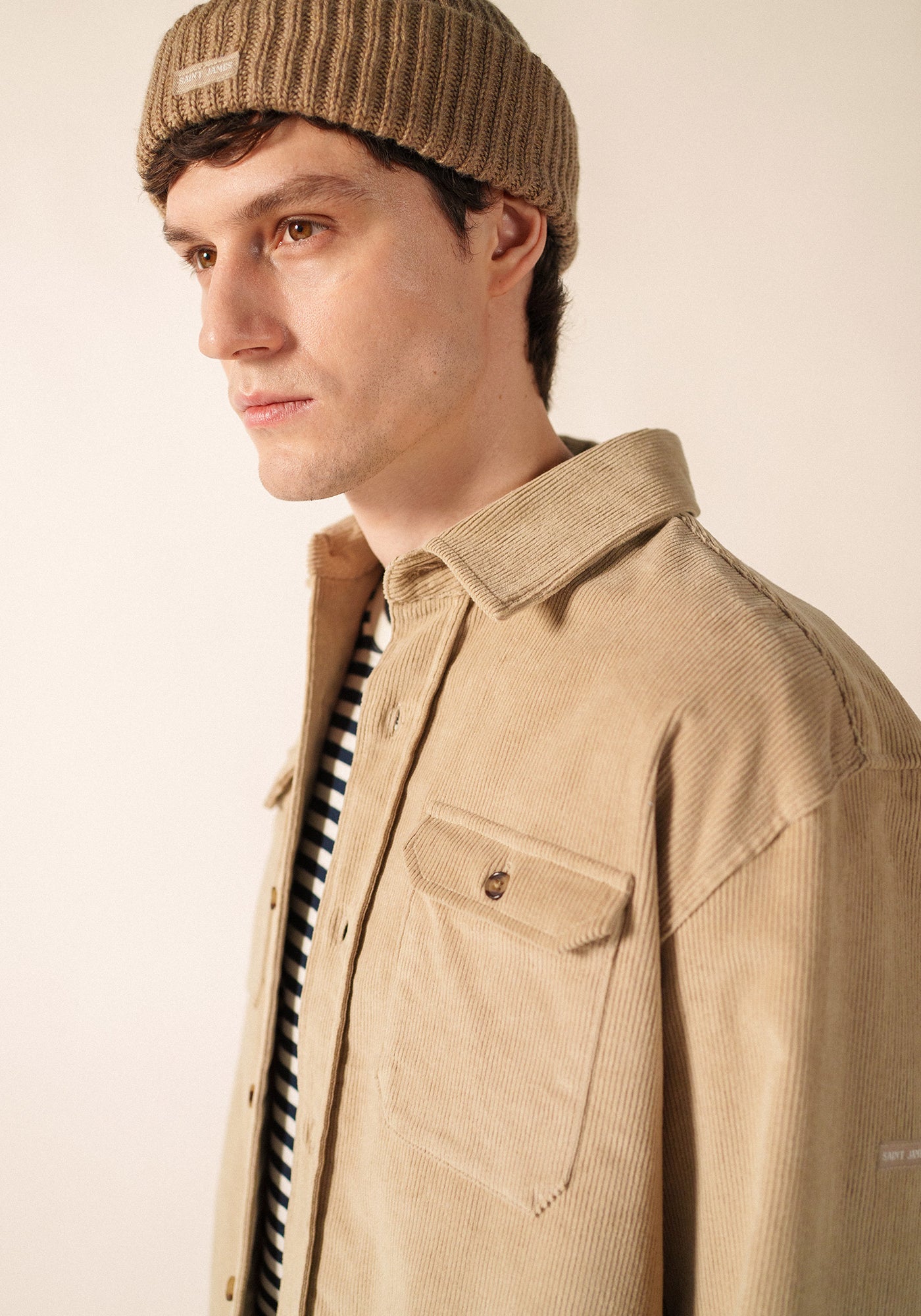 Miki Maille beanie (BEIGE FONCE)
