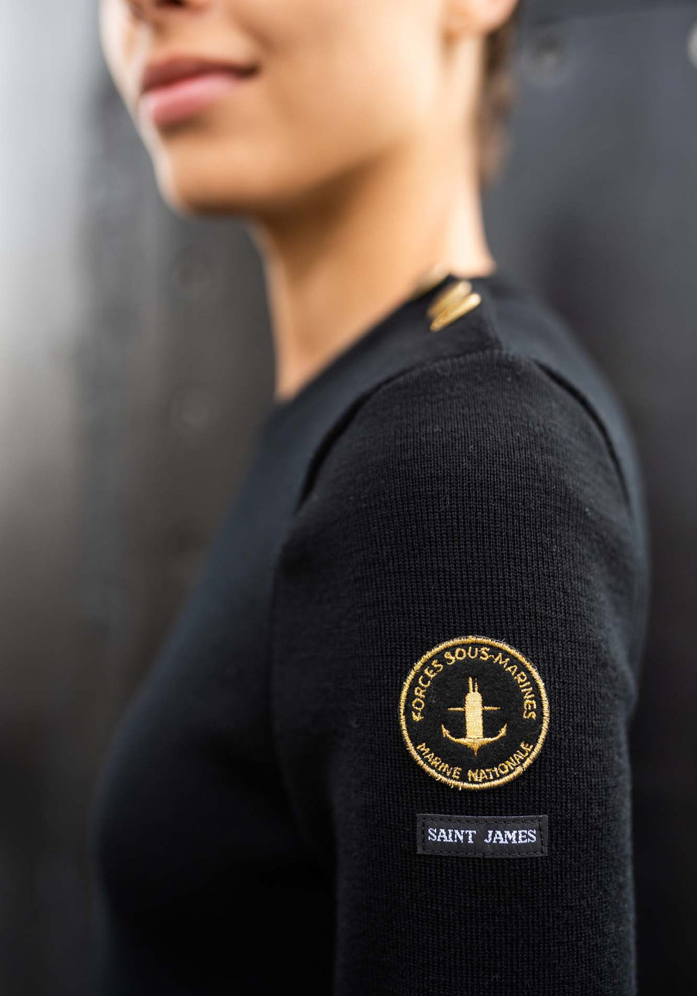 Jersey marinero Astrolabe x Marina Nacional (NEGRO)