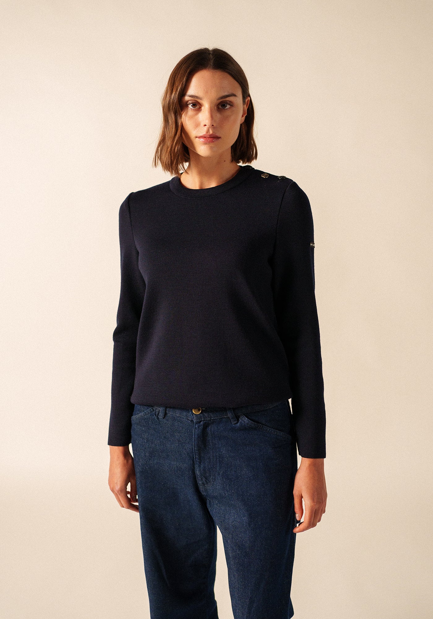 Brégançon Normandie jumper (NAVY/MULTICO)