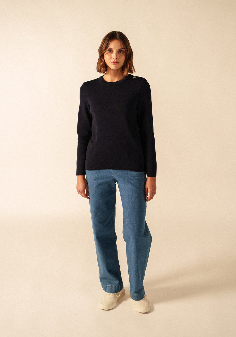 Brégançon Bretagne jumper (NAVY/MULTICO)
