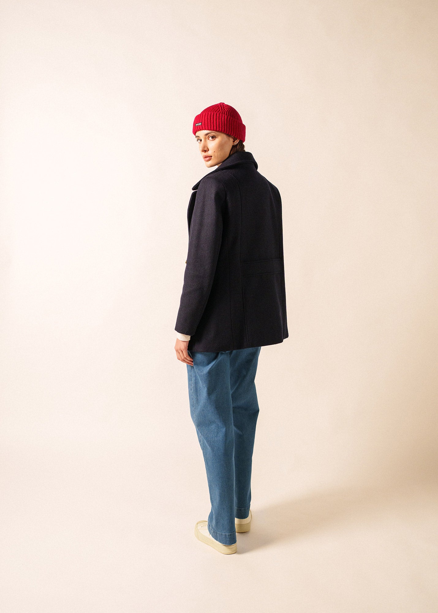 Voilure authentic peacoat in wool | SAINT JAMES Official website
