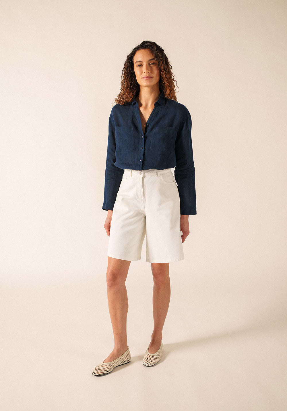 Camisa Charlène (AZUL MARINO)