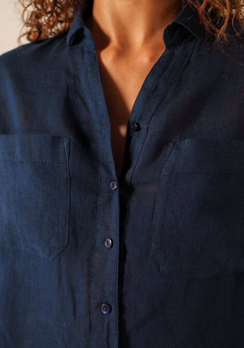 Camisa Charlène (AZUL MARINO)