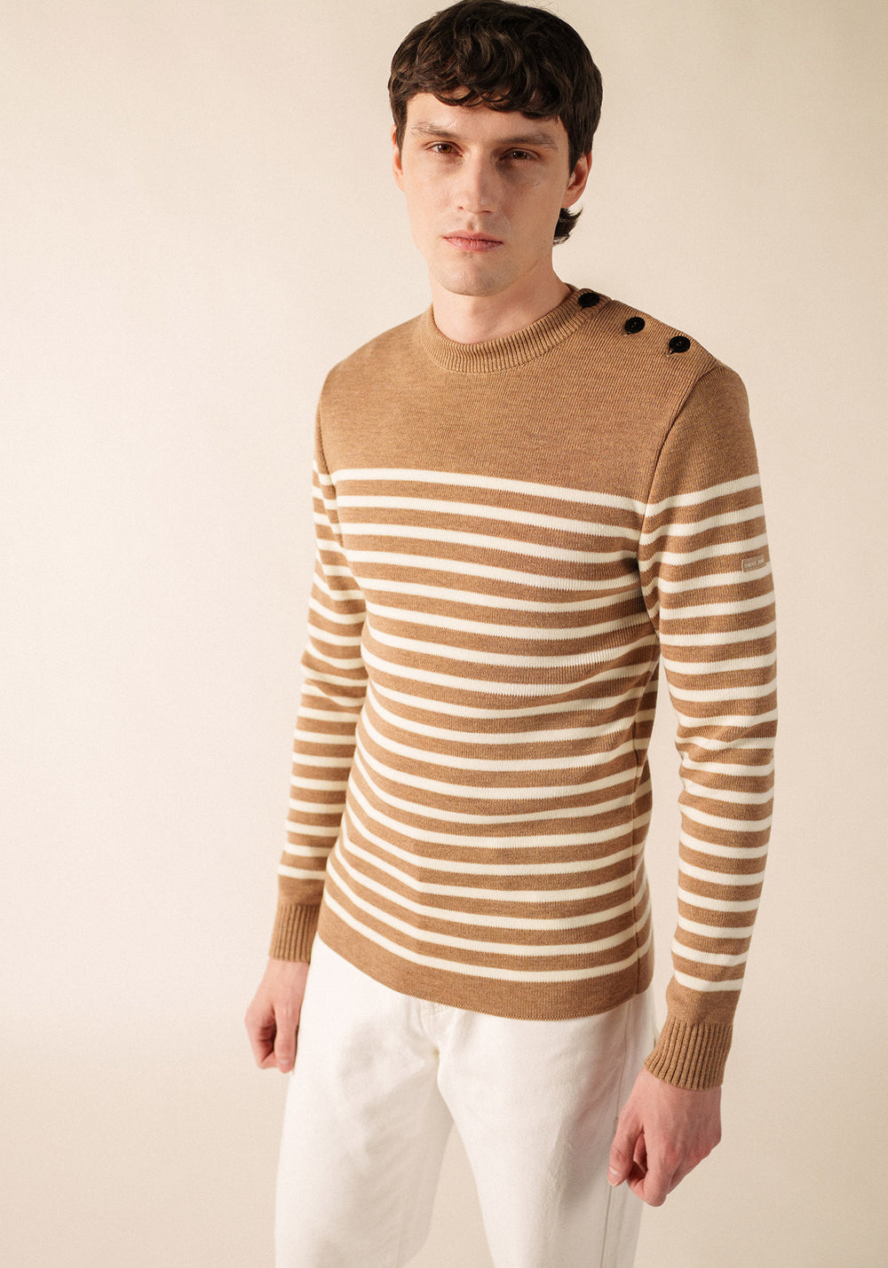Rochefort sailor jumper (BEIGE FONCE/ECUME)