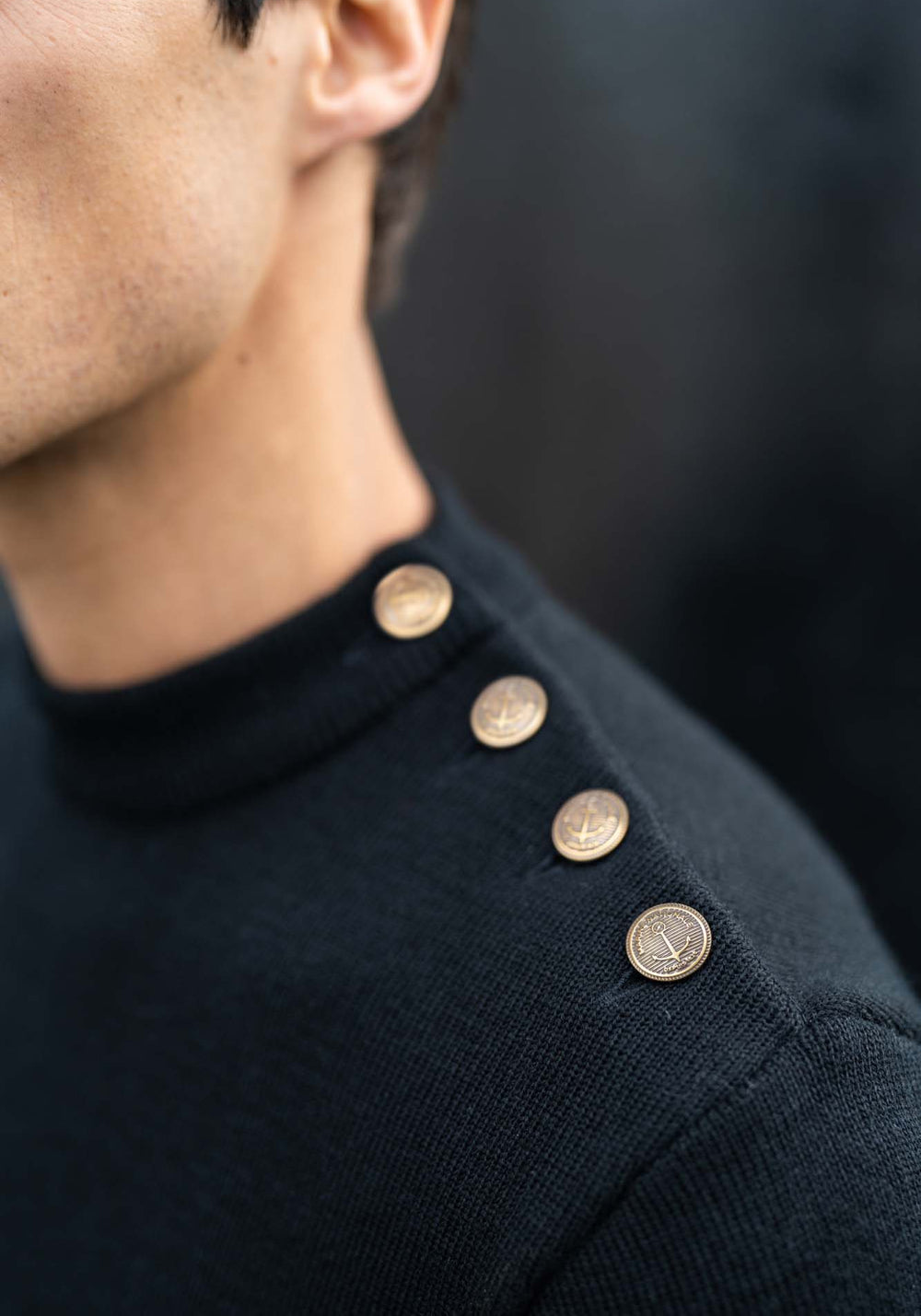 Compas sailor jumper x Marine nationale (NOIR)