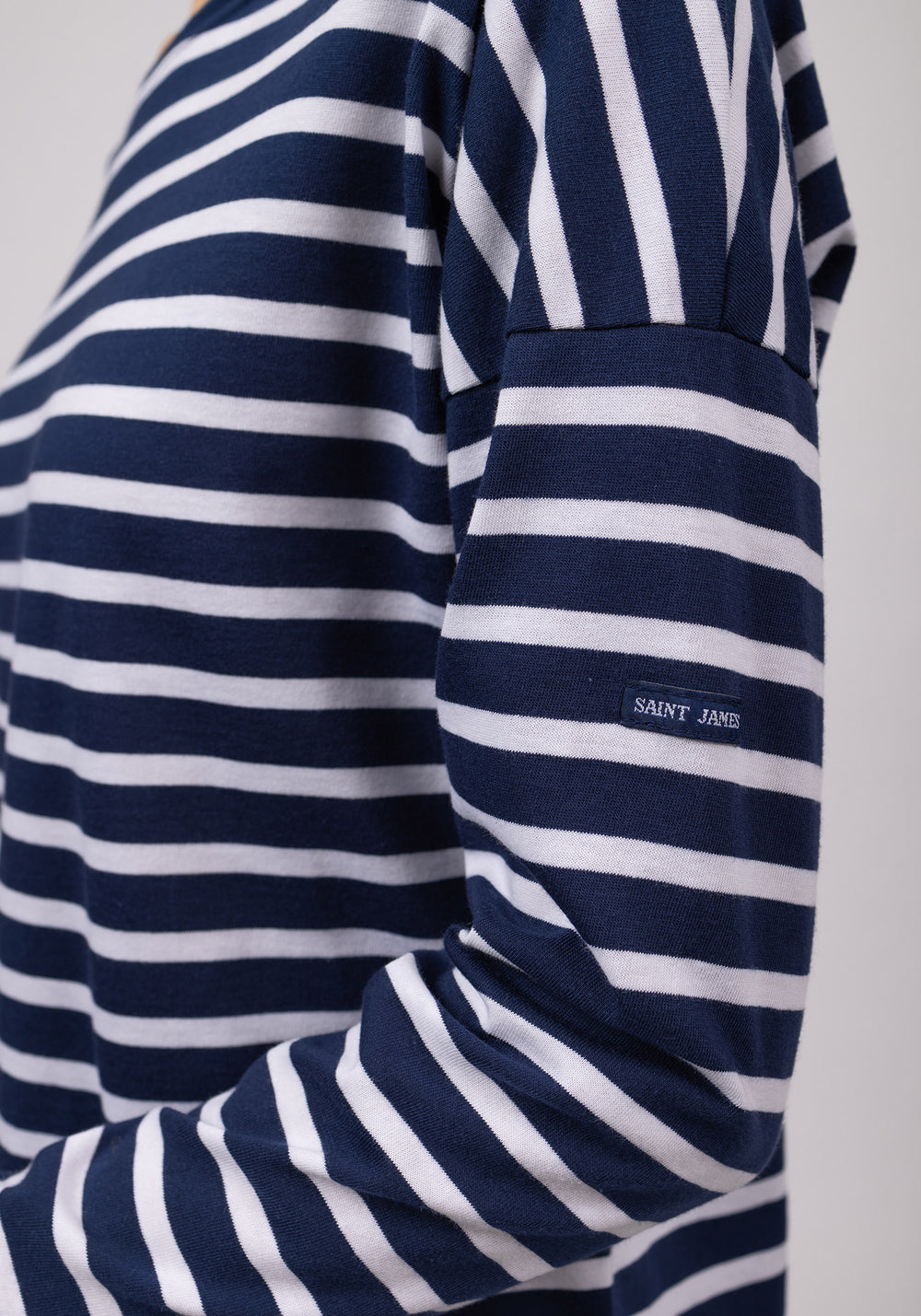Minquiers Drop Breton shirt (MARINE/NEIGE)