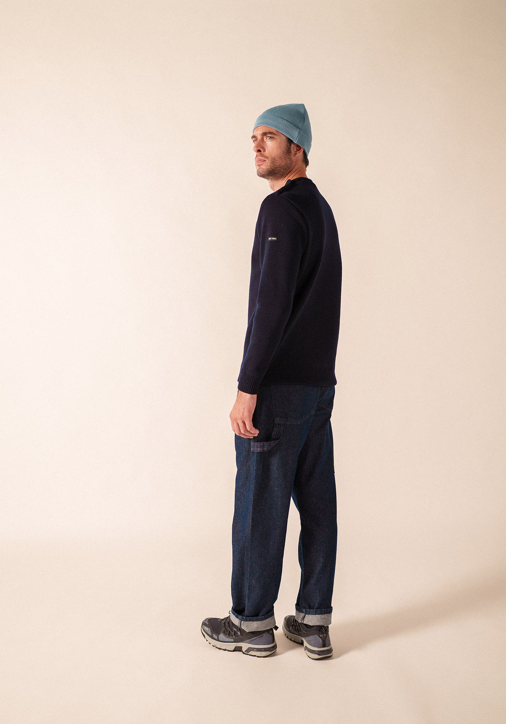 Marinier authentic sailor jumper - regular fit, in pure new wool (MARINE)