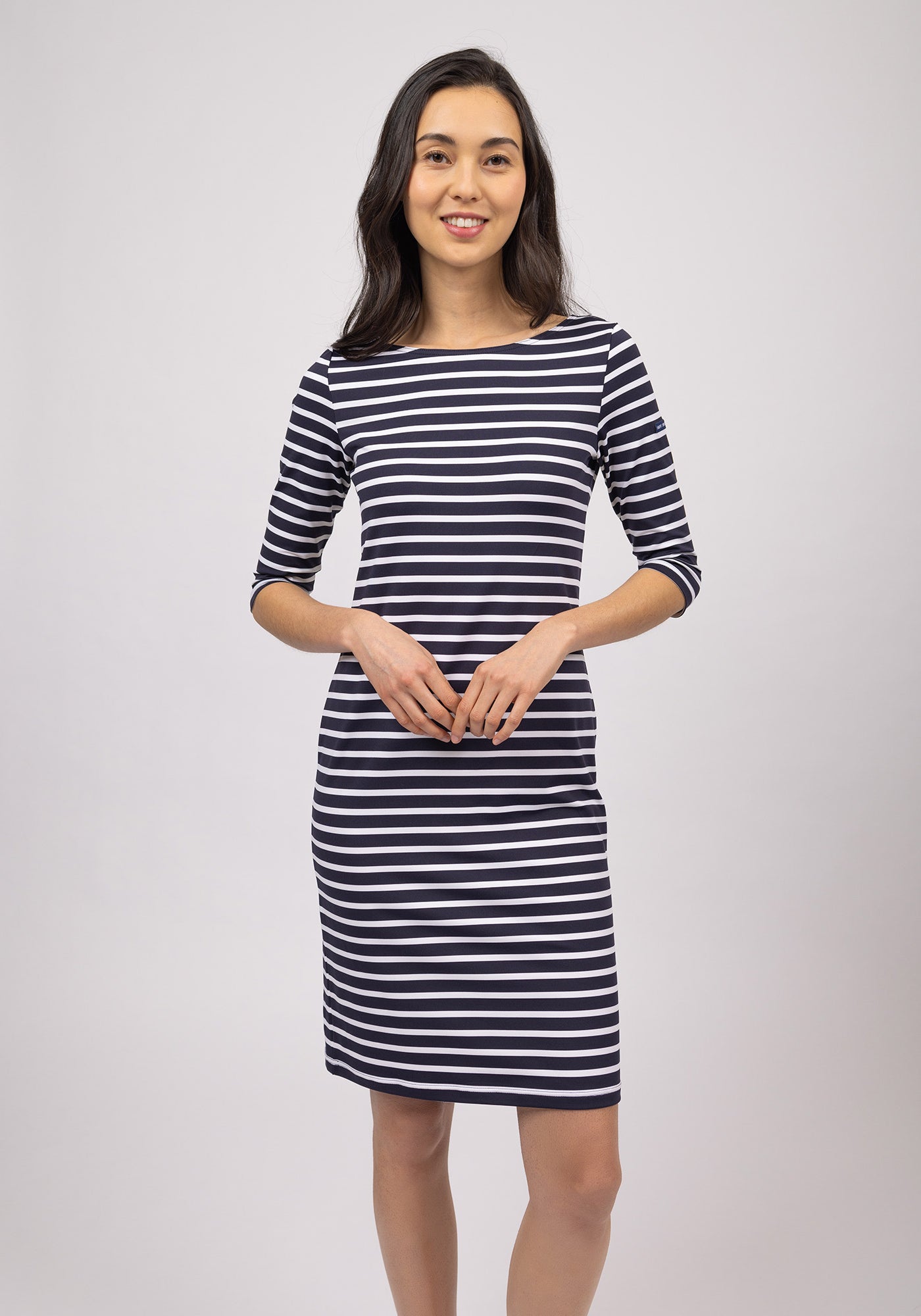 Propriano dress (NAVY/NEIGE)