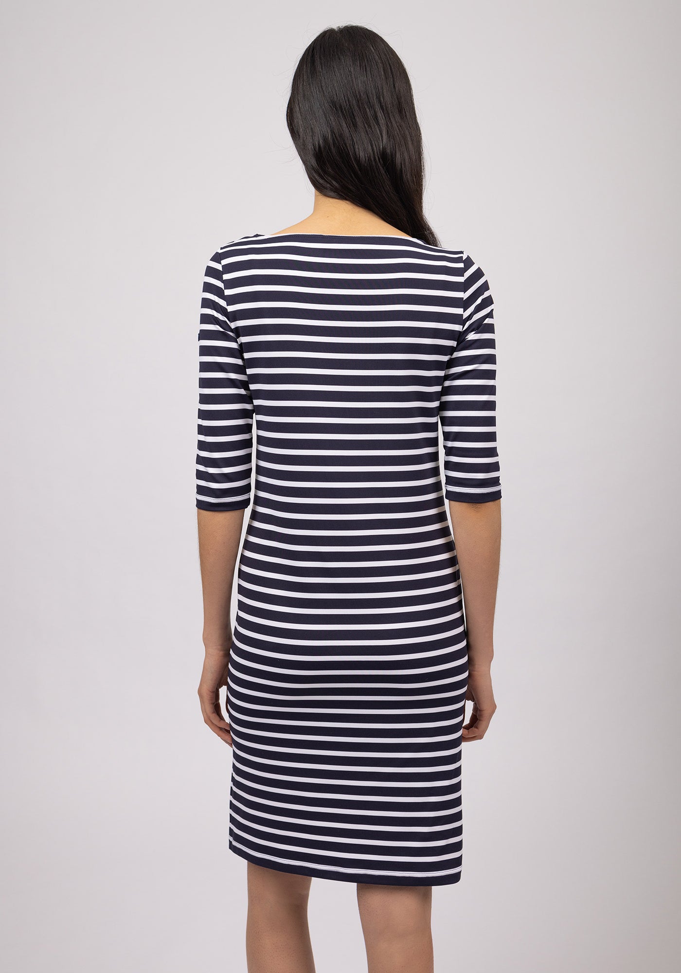 Propriano dress (NAVY/NEIGE)