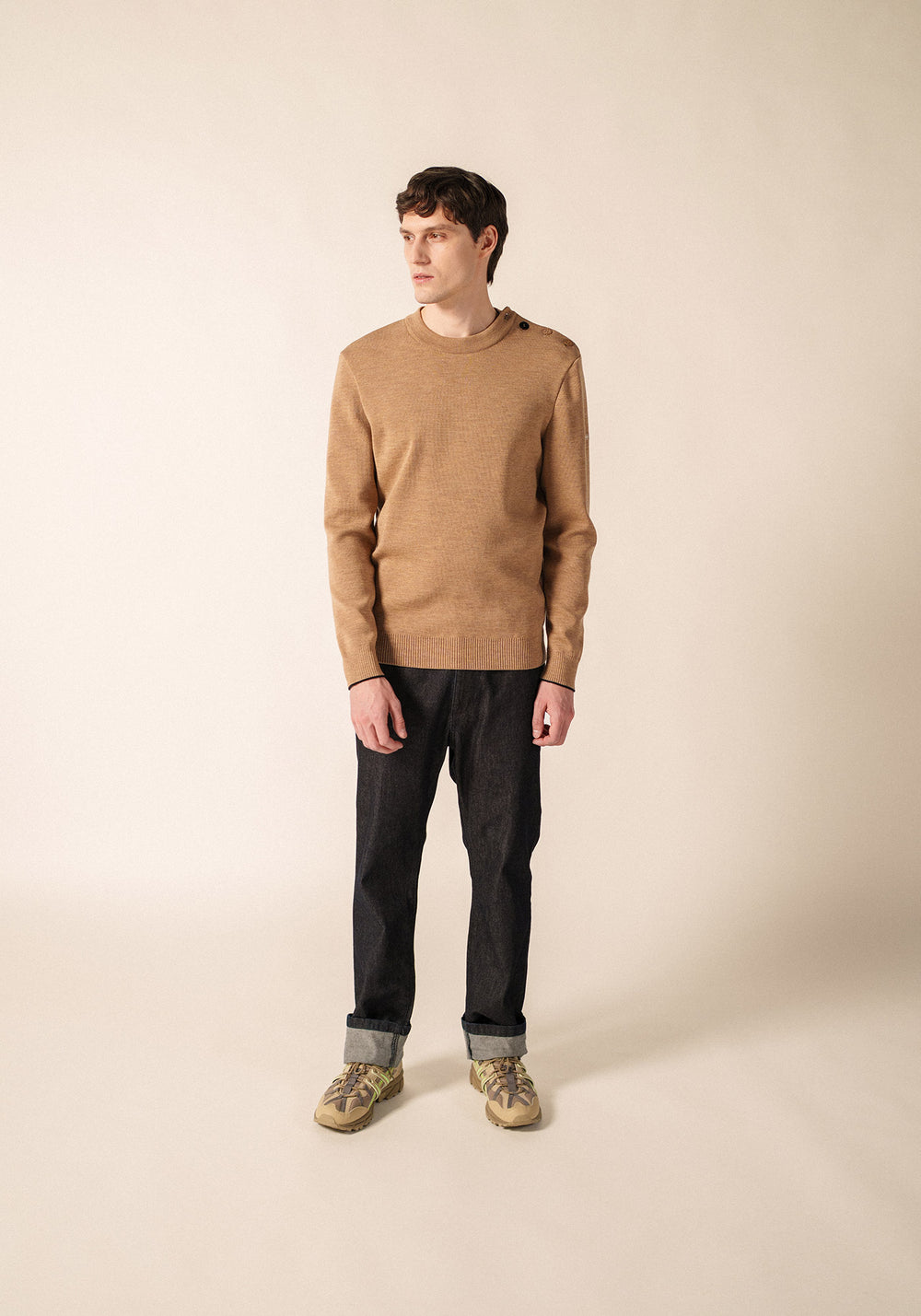 Rives jumper (BEIGE FONCE/NAVY)