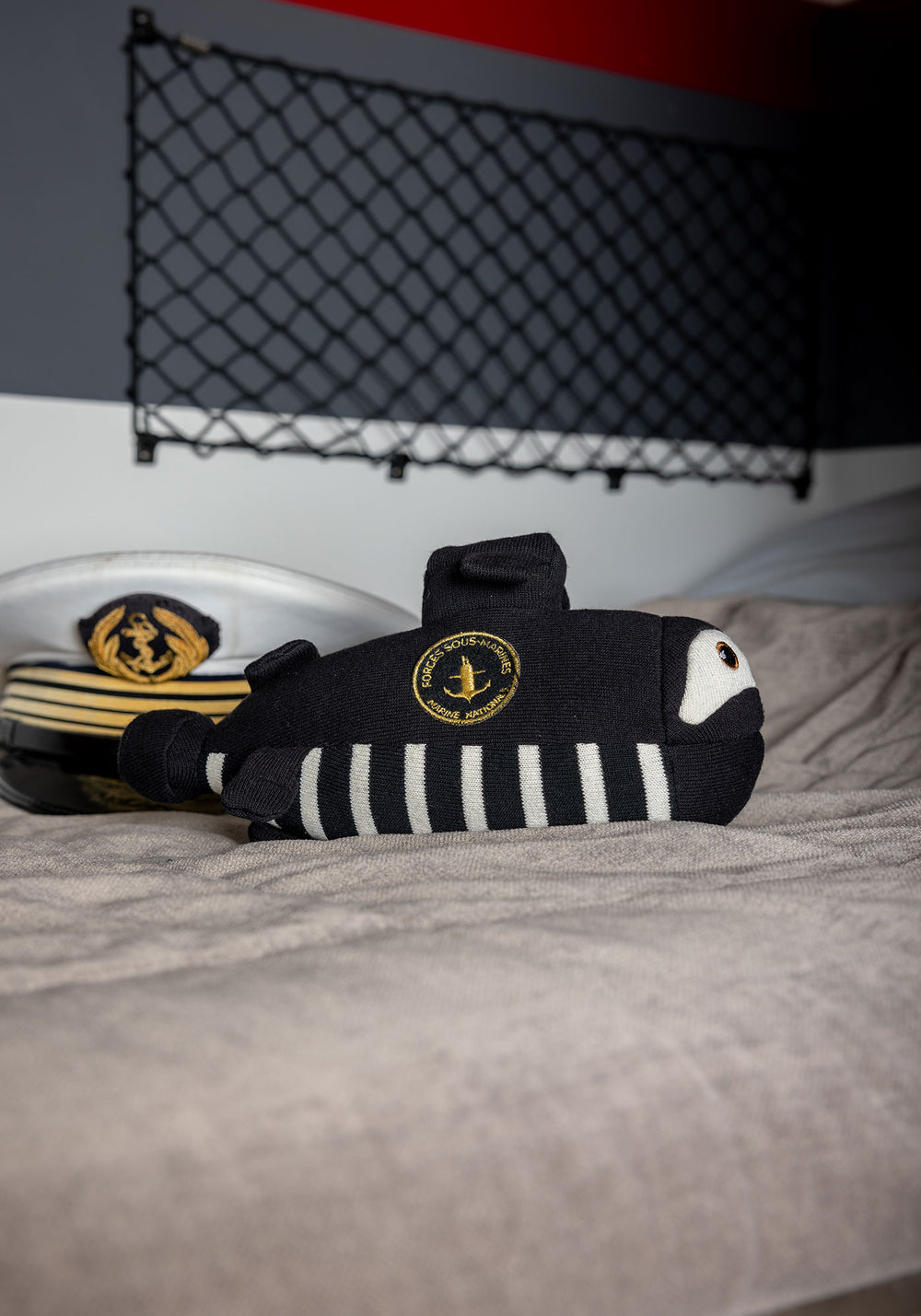 Submarine soft toy - SAINT JAMES x Marine nationale (NOIR/ECRU)