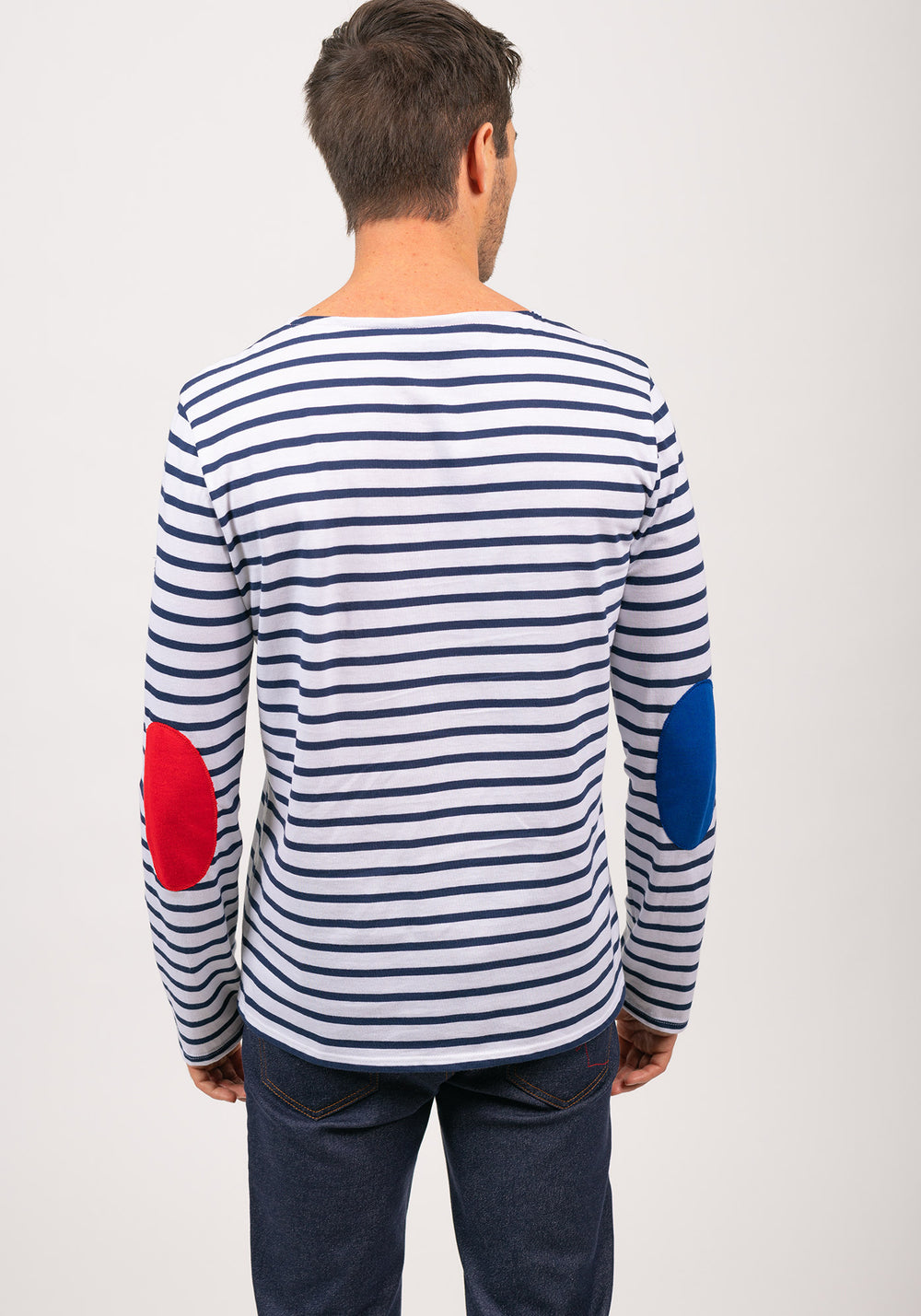 Minquiers Breton shirt x l'Elysée (NEIGE/MARINE)