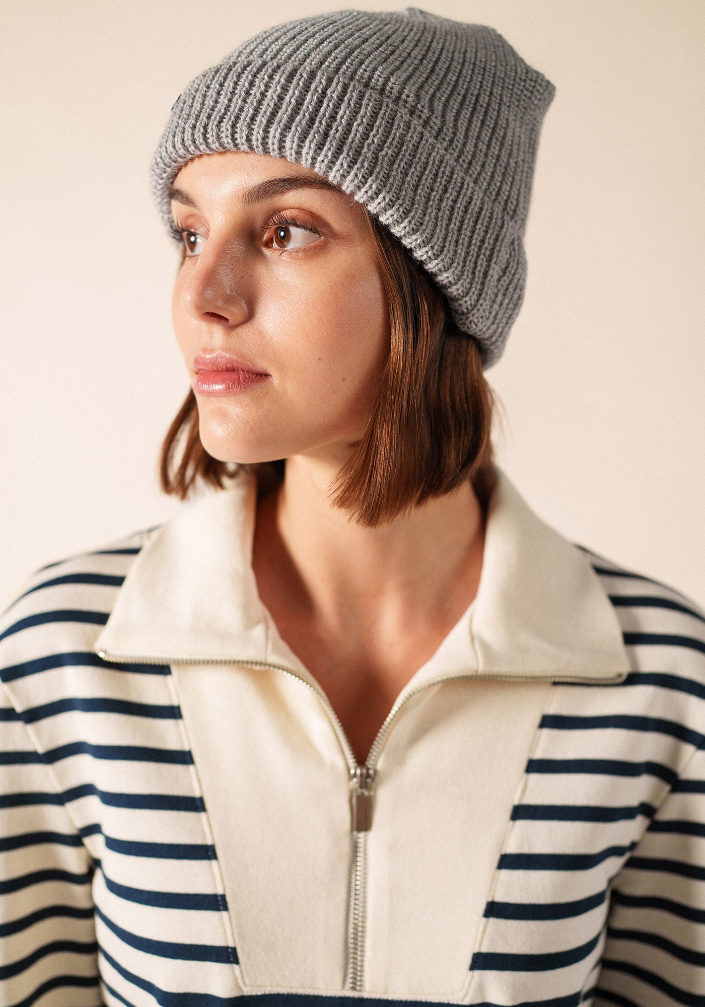 Perlé hat (GRIS CLAIR)