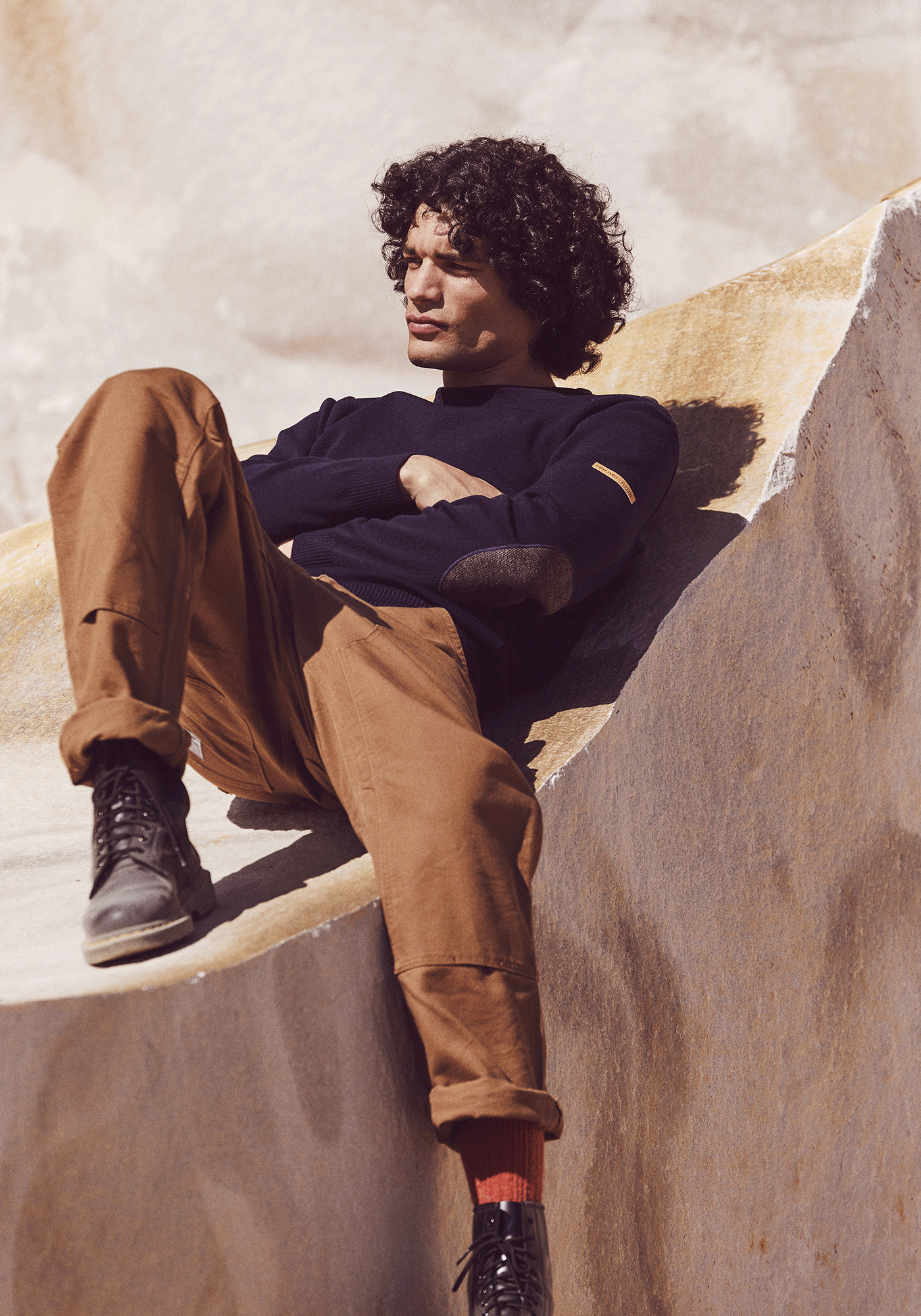 Jersey marinero Patrimoine con codos - SAINT JAMES x Atelier Tuffery (MARINE)