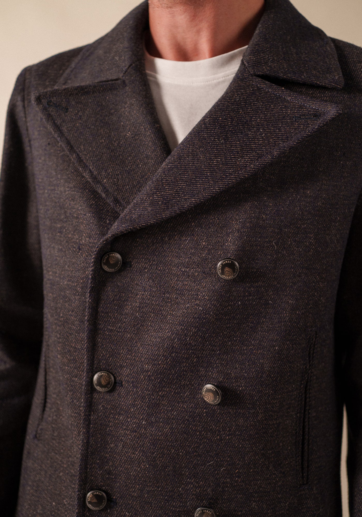Héritage men peacoat x Atelier Tuffery (MARINE/CHANVRE)