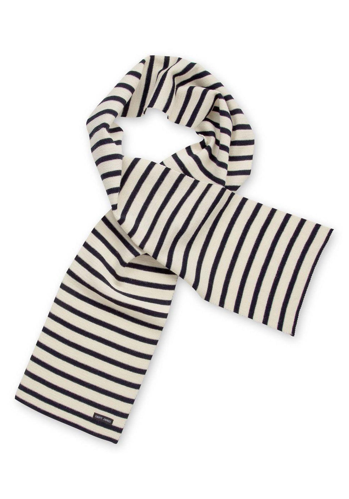 Striped scarf (ECRU/MARINE)