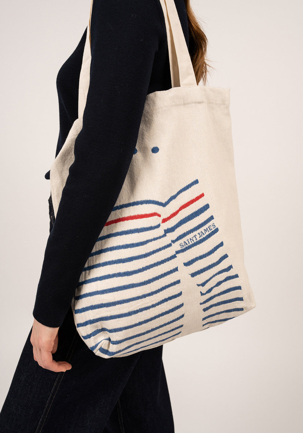 Pull tote bag (ECRU/GITANE)