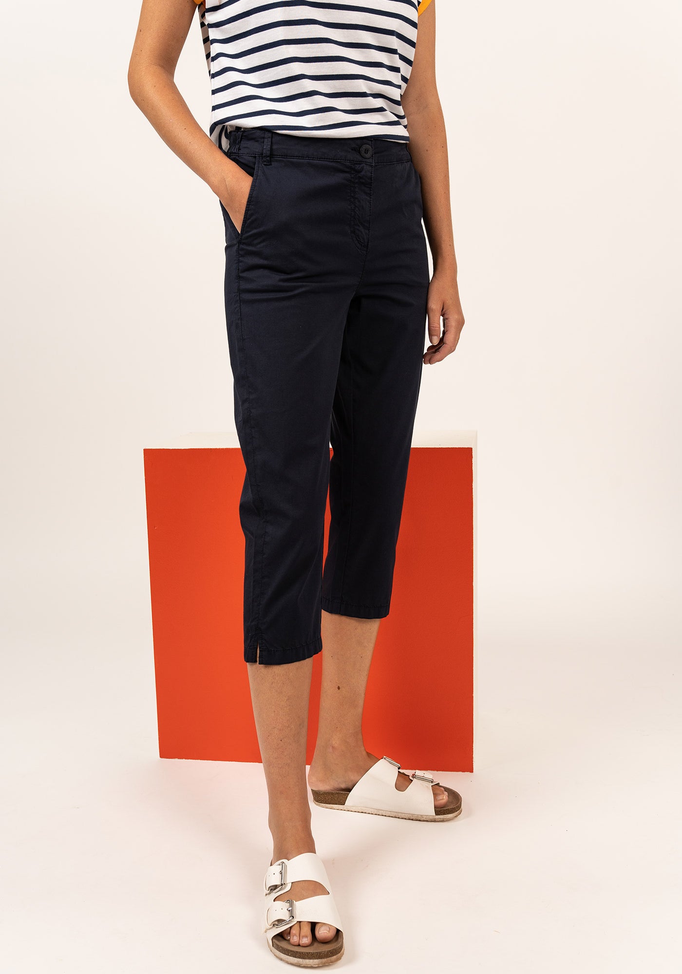 Pantalones capri Marinette (MARINE)
