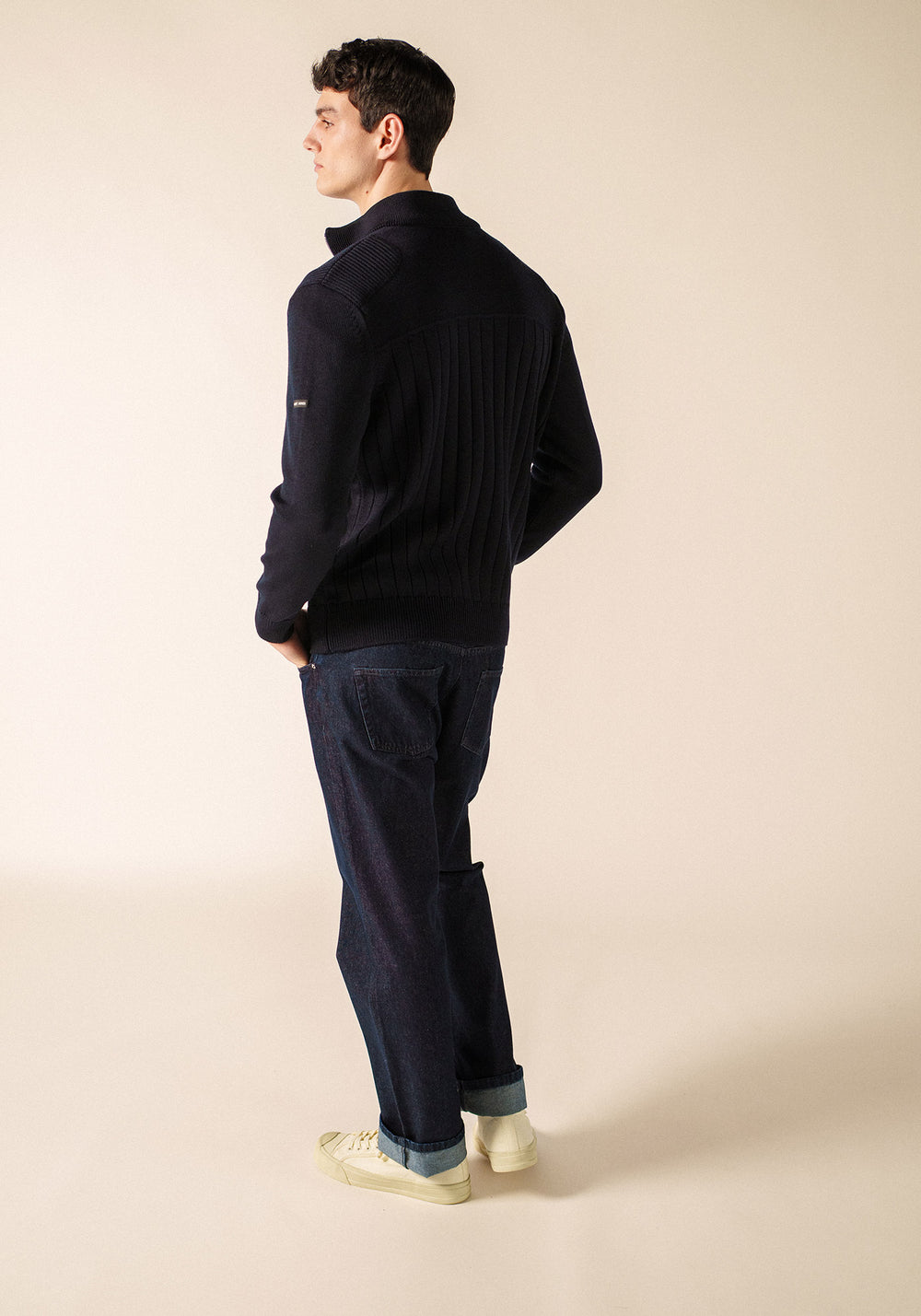 Cárdigan Calypso Réédit (AZUL MARINO/BLANCO)