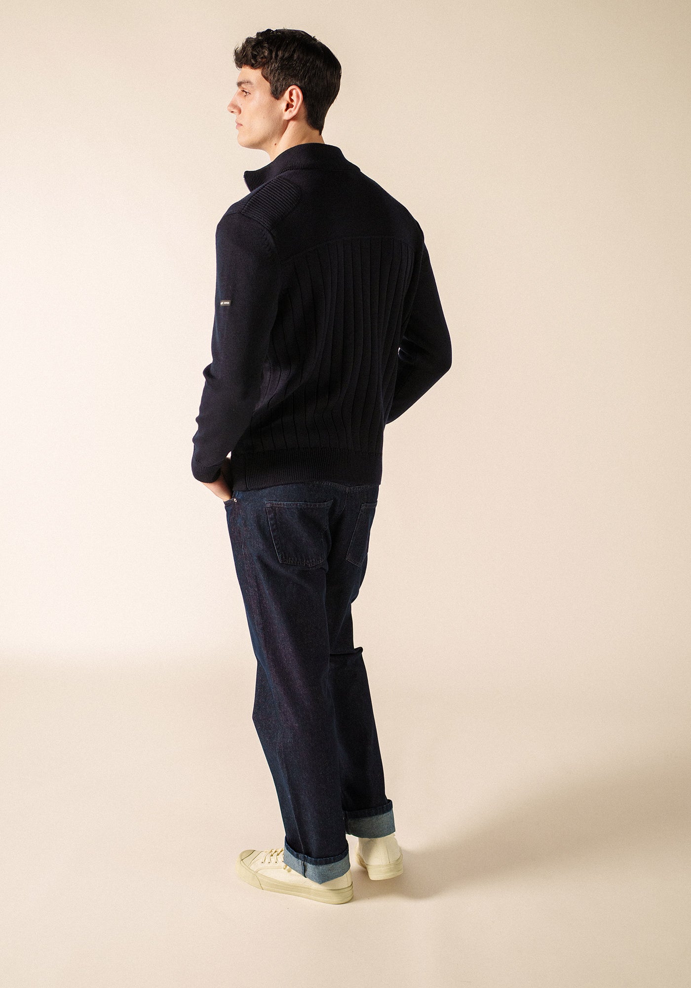 Cárdigan Calypso Réédit (AZUL MARINO/BLANCO)