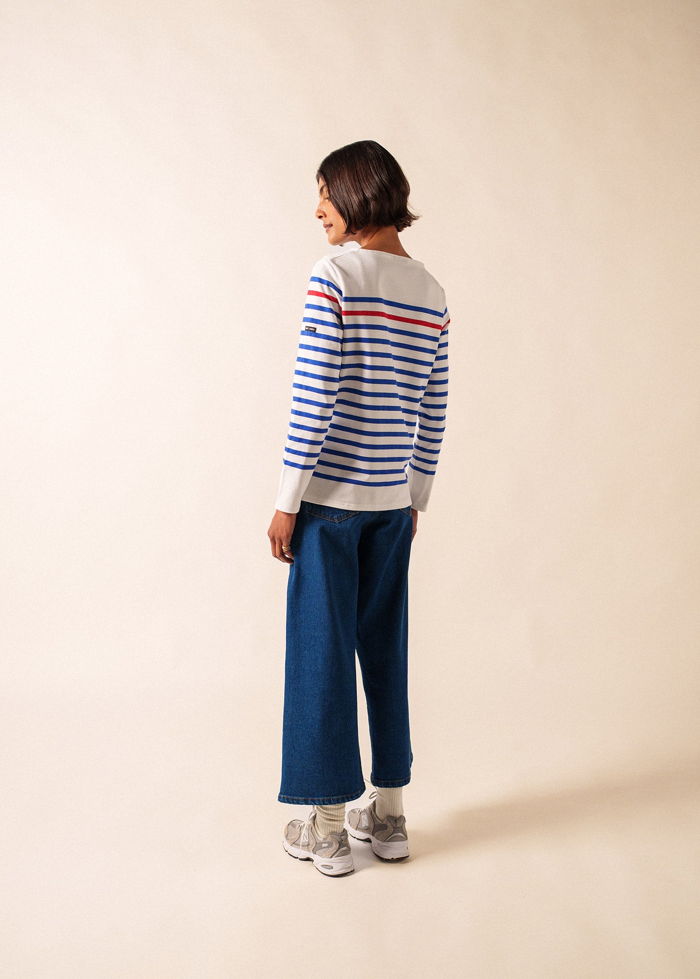 【SAINT JAMES】NAVAL NEIGE/GITANE T6 Naval authentic striped sailor shirt in combed cotton | SAINT
