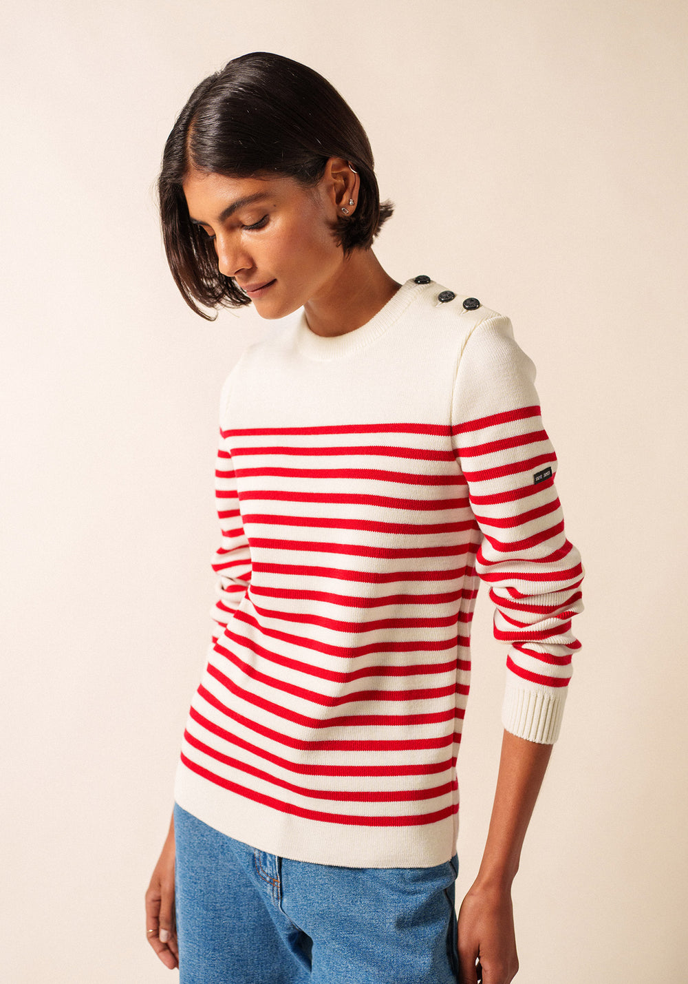 Rochefort sailor jumper (ECUME/ROUGE)