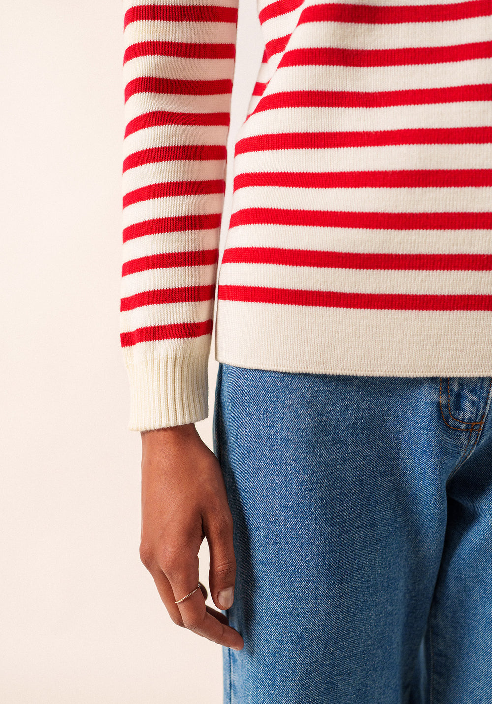 Rochefort sailor jumper (ECUME/ROUGE)