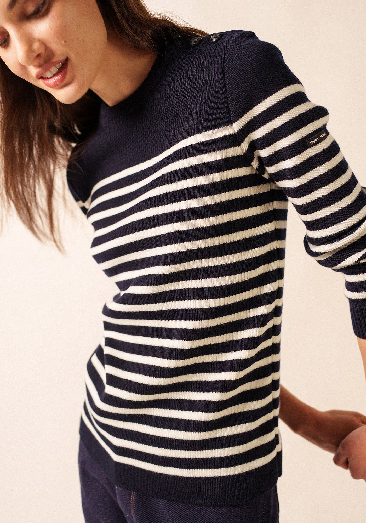 Rochefort sailor jumper (NAVY/ECUME)