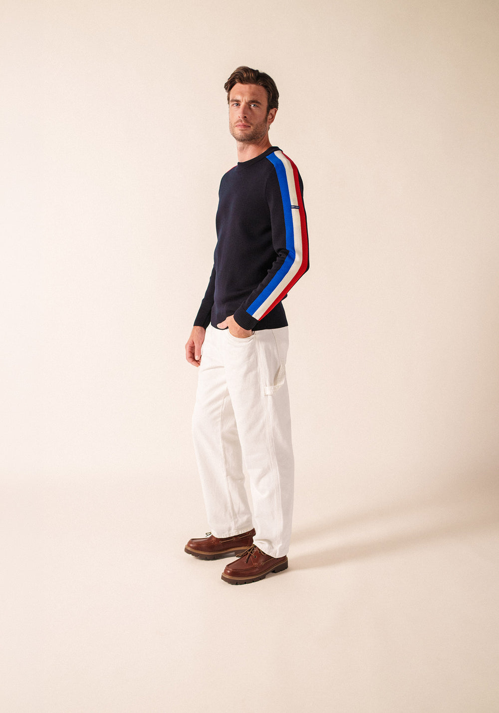 Jersey raglán x l'Elysée (AZUL MARINO/GITANA/ESPUMA/TULIPÁN)