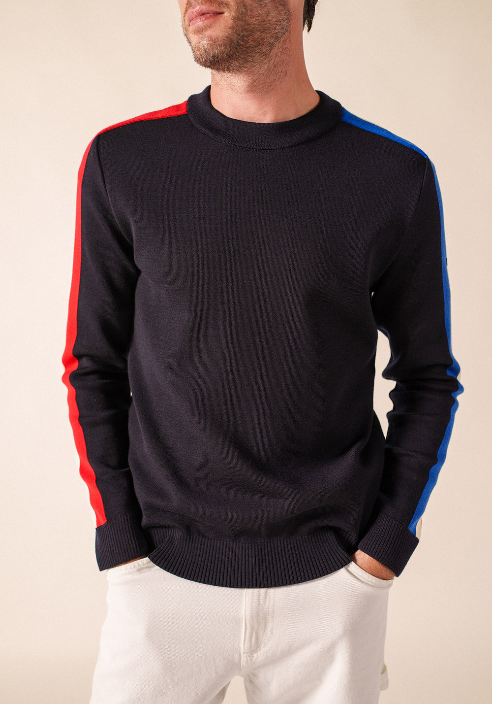 Jersey raglán x l'Elysée (AZUL MARINO/GITANA/ESPUMA/TULIPÁN)
