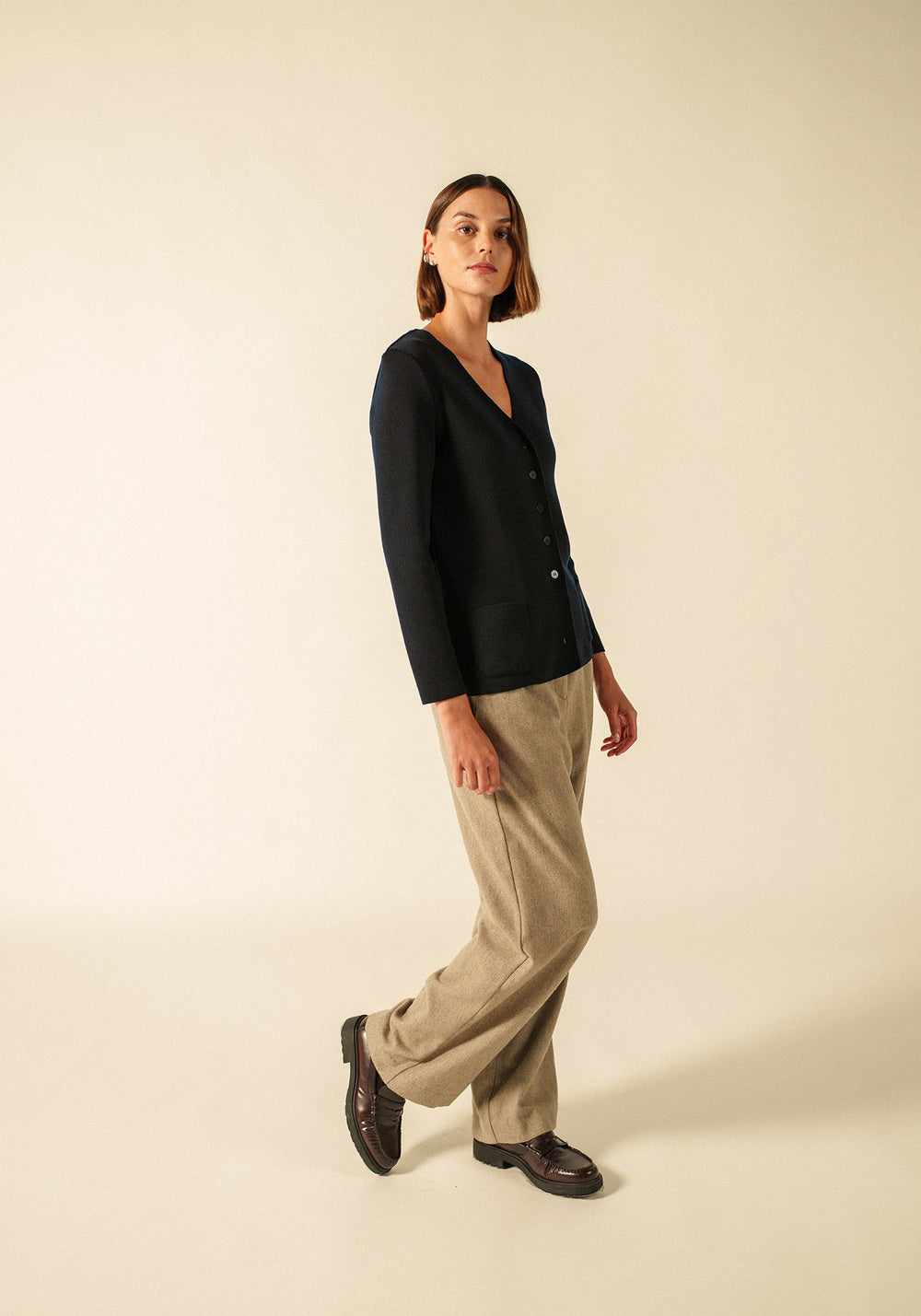Blainville cardigan (NAVY)