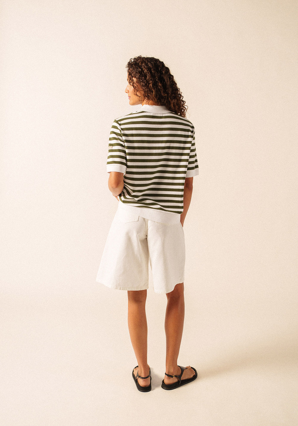 Polo Carola (BLANCO/VERDE ALGA)
