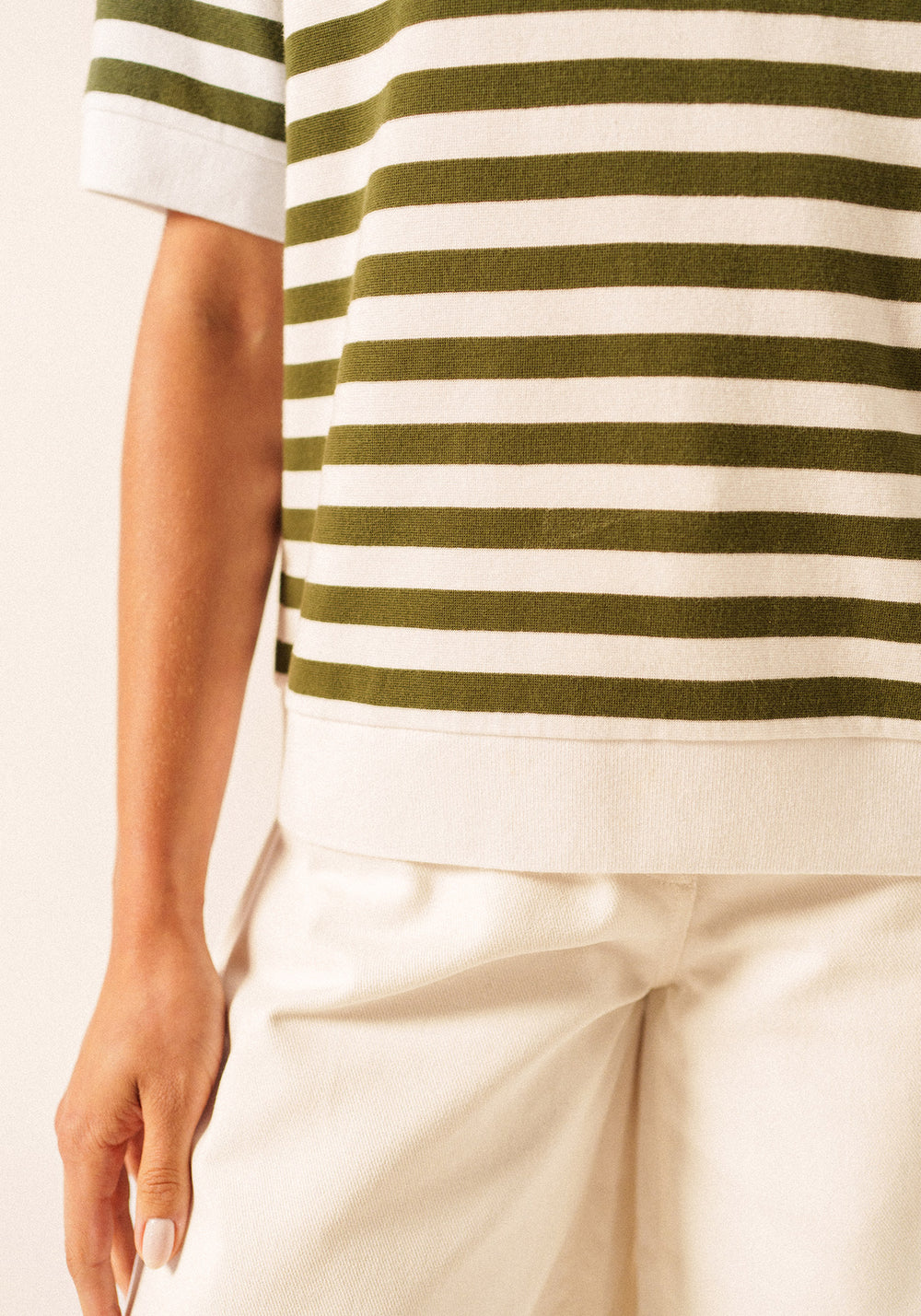 Polo Carola (BLANCO/VERDE ALGA)